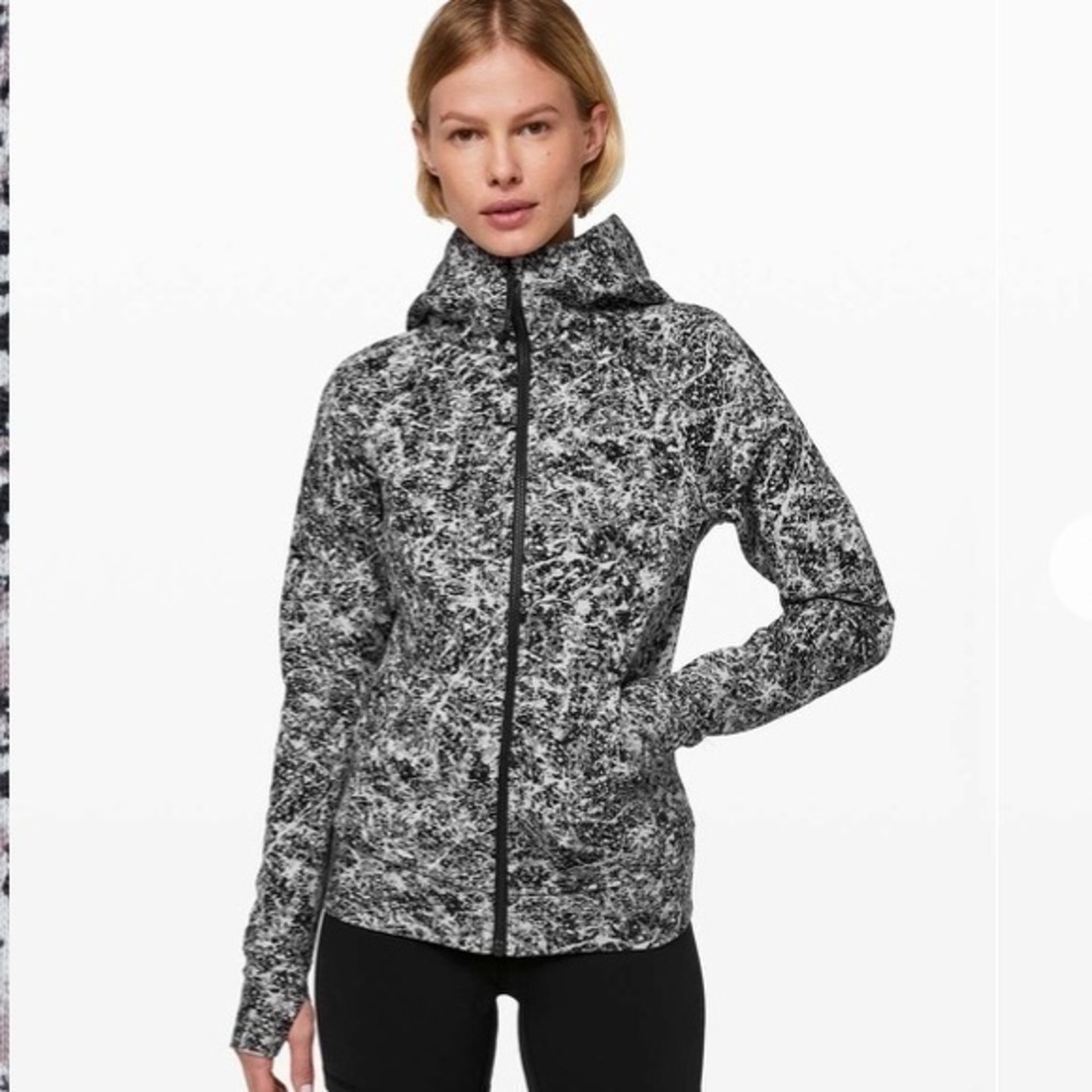 Lululemon Scuba Hoodie *Light Cotton Fleece Paint Splash Silver Drop Multi 6